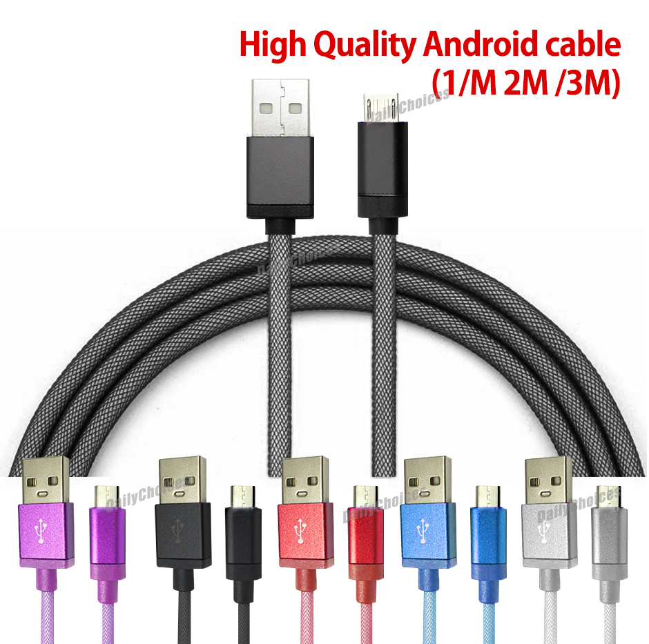 Micro USB Data Charger Cable For Samsung Galaxy S7 EDGE S6 S5 S4 S3 HTC