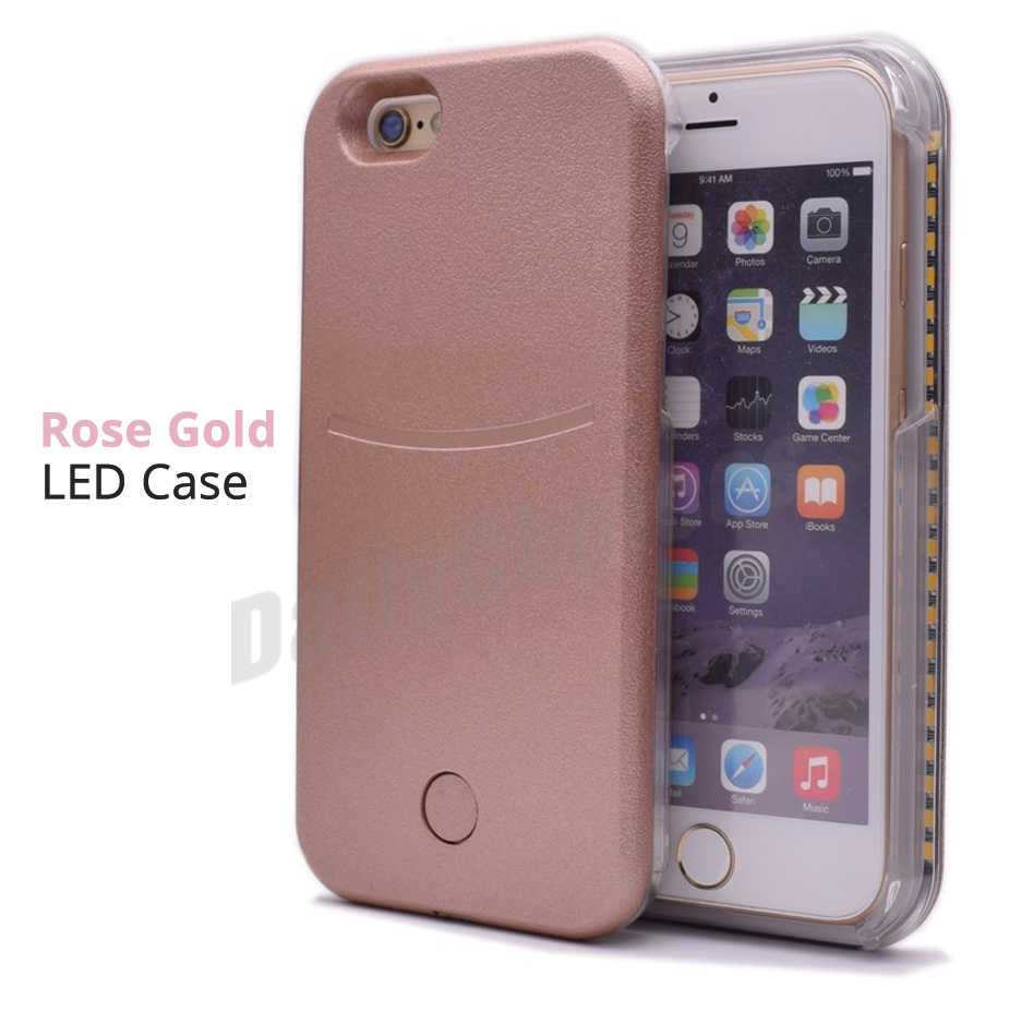 LED Light Up Selfie Luminous Phone Case Cover for iPhone 8 7Plus 6 6S 6