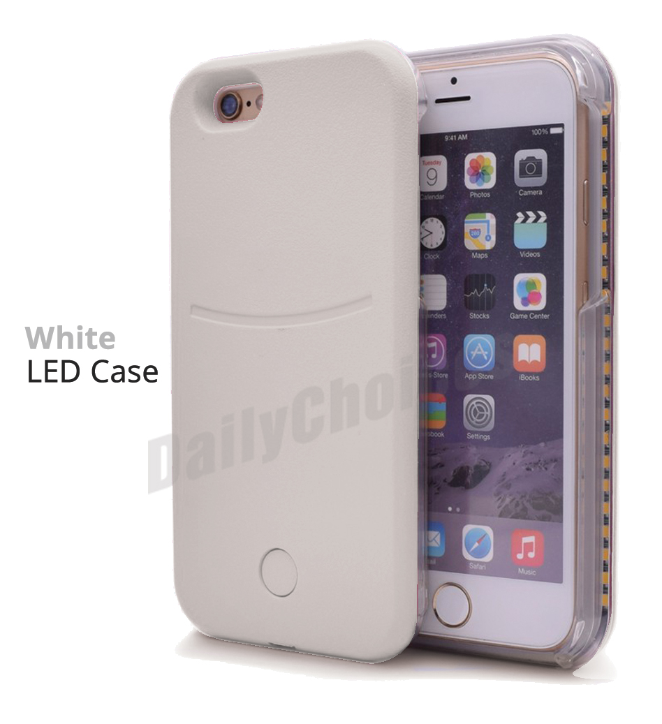 LED Light Up Selfie Luminous Phone Case Cover for iPhone 8 7Plus 6 6S 6