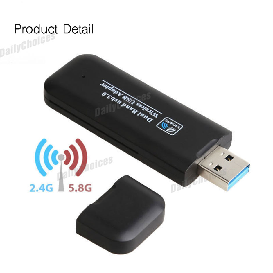 USB 3.0 AC1200 802.11ac WiFi Wireless Adapter Dongle PC ...
