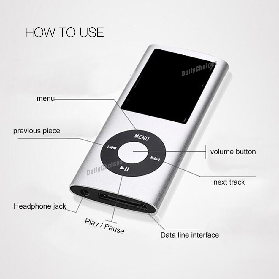 iPod Style MP3 MP4 Music FM Radio Player 32GB with Earphone & Cable eBay