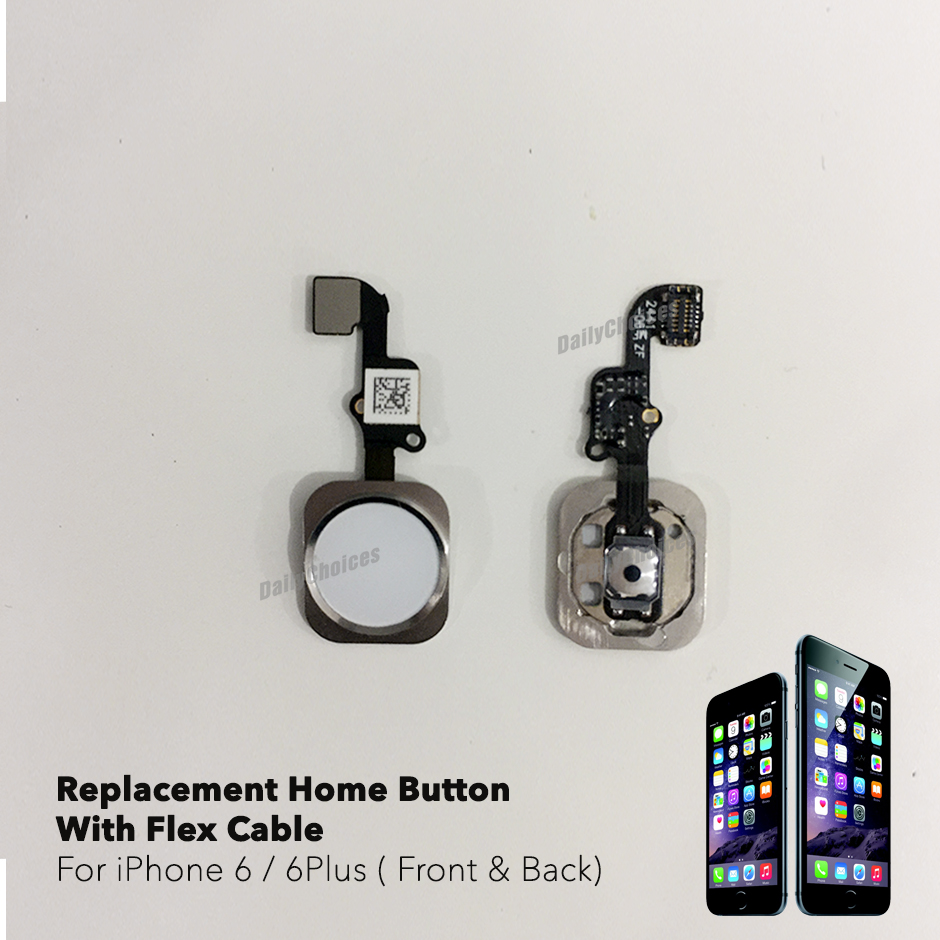 Replacement Home Button With Flex Cable Apple For iPhone 5s 6 6S 7