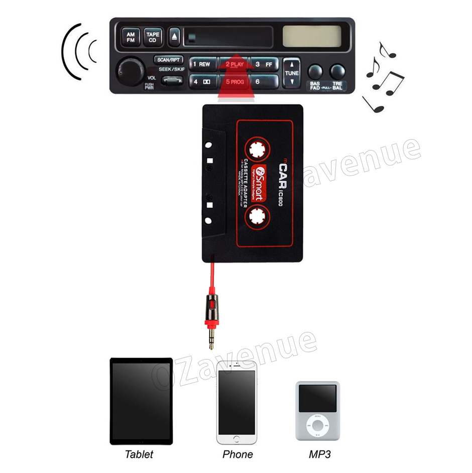 Car Tape Cassette AUX Audio Adapter Cable for iPhone iPod MP3 Melbourne