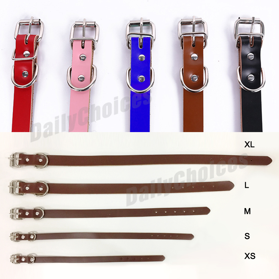 Leather Dog Collar High Quality Full Buckle SIZES XS – XXL