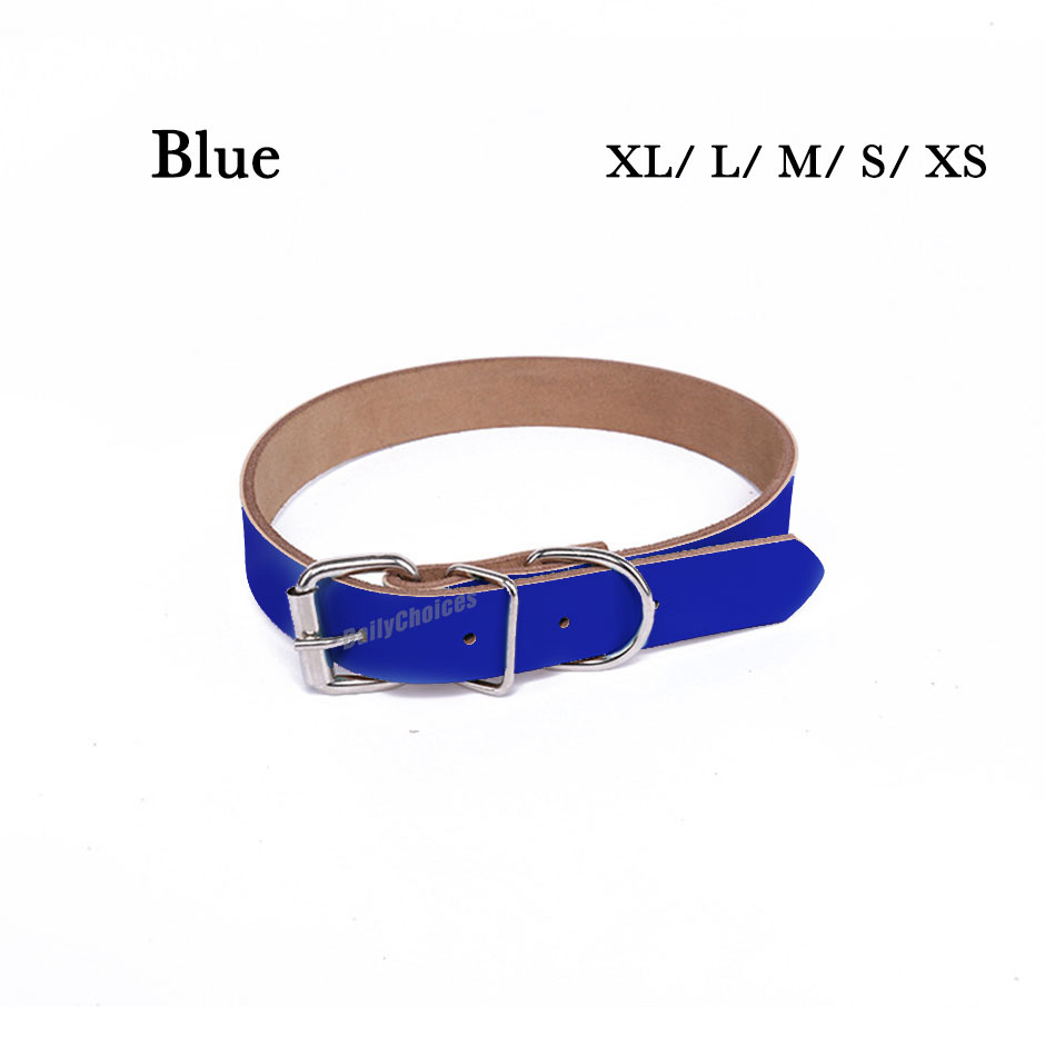 Leather Dog Collar High Quality Full Buckle SIZES XS – XXL