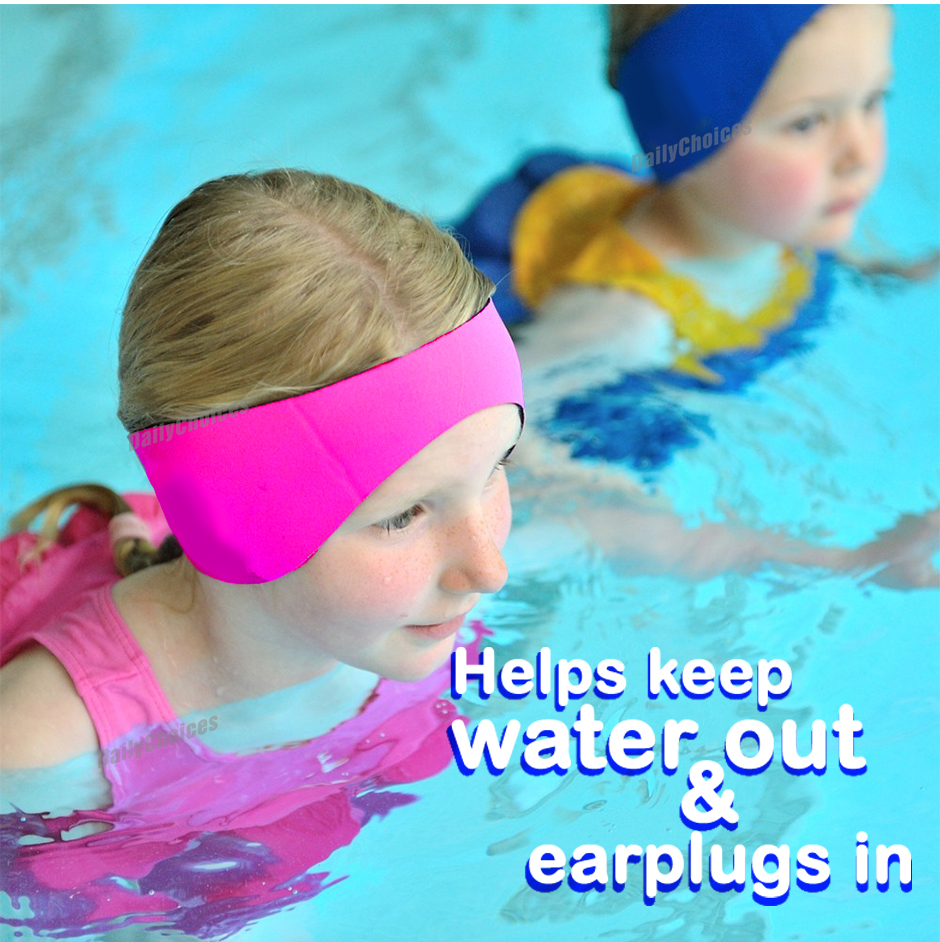 Children's Swimming Ear Head Band Neoprene Wetsuit Kids Head Bands