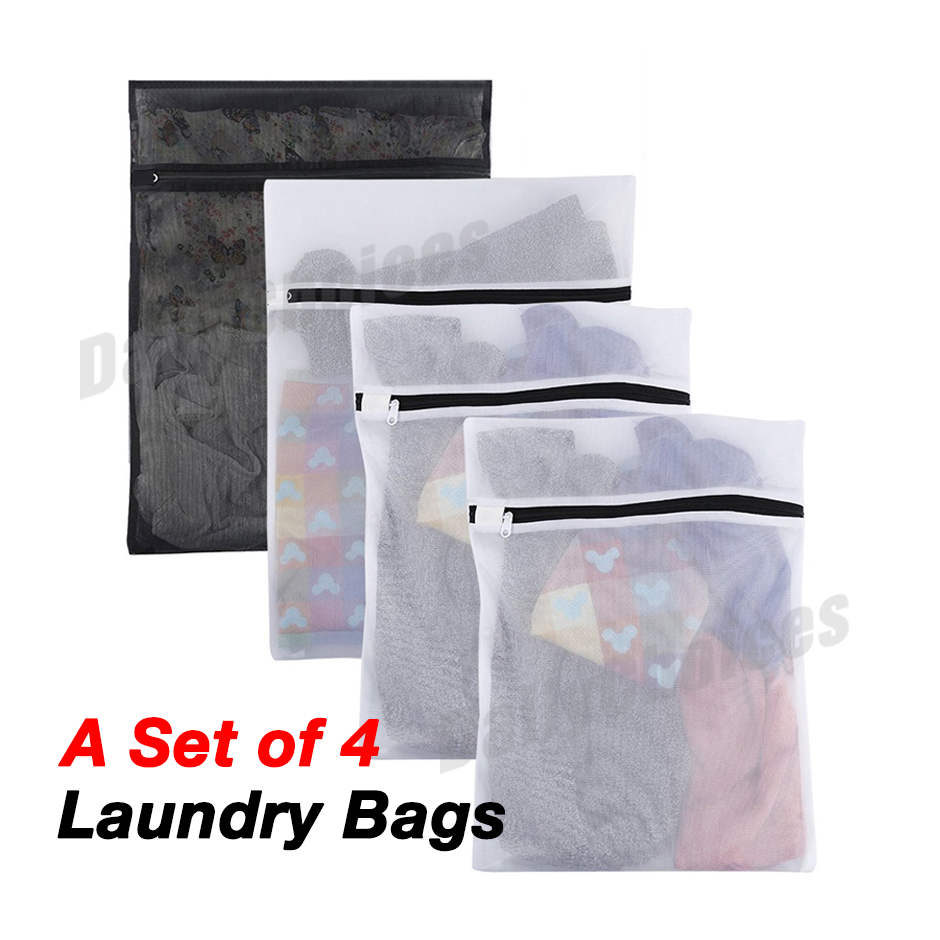 Washing Bag Pack Set Of 4 Laundry Bags Mesh Lingerie Delicate clothes