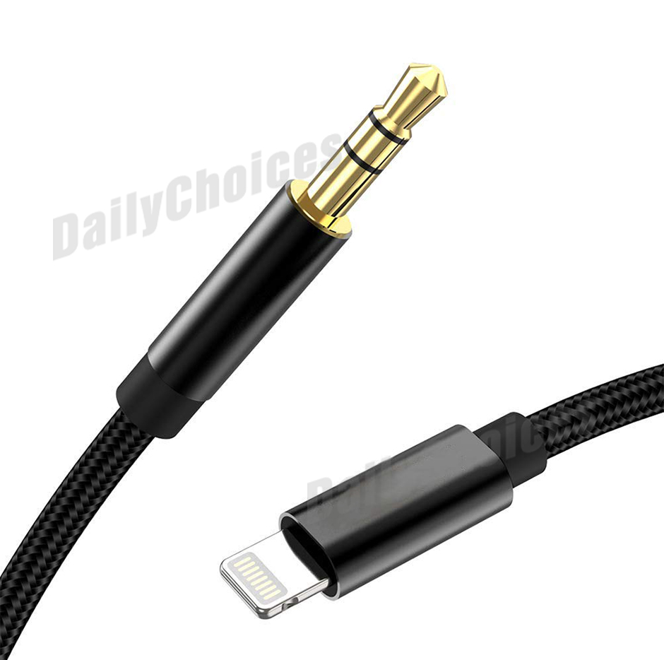 iPhone to 3.5mm Jack Male Audio AUX Cord Cable for iPhone XS Max XR 8 7