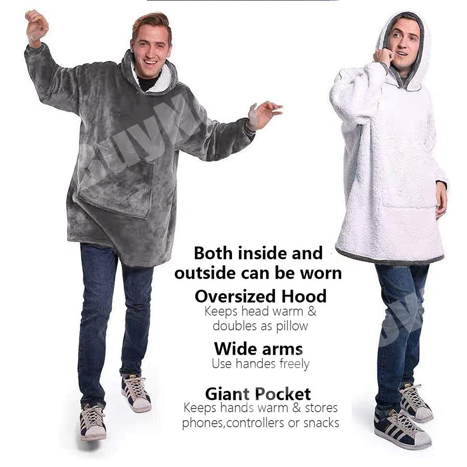 Blanket Sweatshirt Hoodie Ultra Plush Blanket Hoodie Soft/&Warm AU STOCK