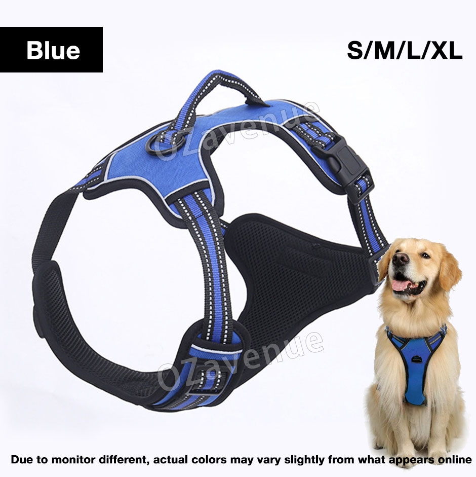Nopull Dog Harness Pet Puppy Large Dog Vest Adjustable Padded Handle S